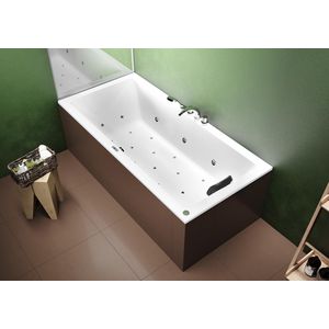 Whirlpool Lusso Rihopool 170x75cm systeem BLISS links hoogglans wit