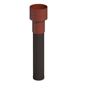 Dakdoorvoer Ø125mm 1020mm Ventub Rood