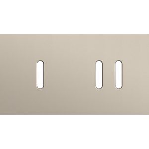 Tweevoudige afdekpl. horizontaal 71mm centerafstand een enke