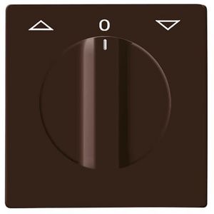 Centraalplaat v inbouw jaloeziesch draai IP44 A-w bruin (2142 DR-31)