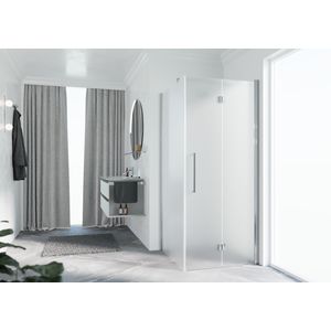 Deel links Y22GS hoekinstap 1010-1030x2000mm chroom satin