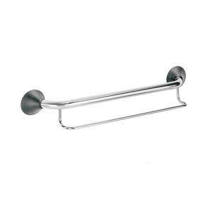 Handdoekrek+wandbeugel groot 600mm RVS gepolijst antraciete kap