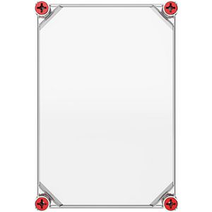 Installatiekast VMS 32 deksel transparant rood VVE=4