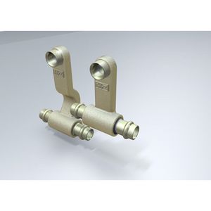 Radiatoraansluiting 2-delig uitsp. in wand 18mm VVE=10