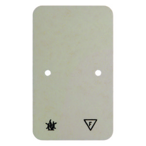 Bodemplaat voor dubbele WCD zelfdovend opbouwserie