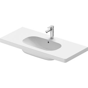 D-CODE #034210 wastafel 1050mm wit met kraangat met overloop