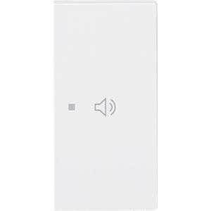 Free@Home wip 2-voudig rechts, audio volume +- art-wit (6237-22-44G)