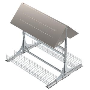 Omvormerframe dubbelzijdig 1300x1651x1300 staal