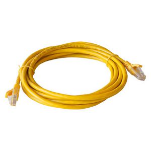 Patchkabel / netwerkkabel CAT5e UTP PVC molded geel 3.0meter