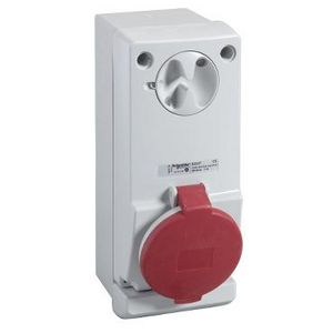 Contactdoos Vergrendelbaar 3P+N+A 16A 380-415V AC 6h IP4 PratiKa