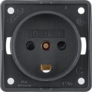 Wandcontactdoos Denemarken berker Integro zwart