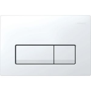 Bedieningsplaat 2-toets Delta50 SQUARE Alpien wit