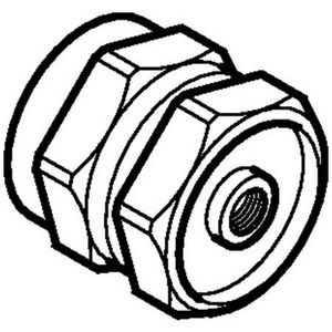 Mepla afpersstop messing 16 mm