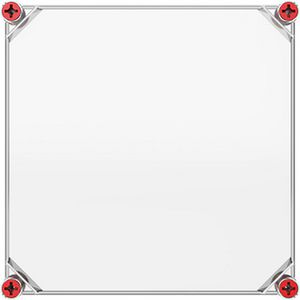 Installatiekast VMS 33 deksel transparant rood VVE=2