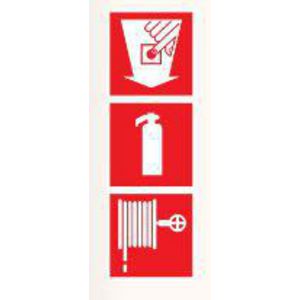 COMBI BORD 200x600 PICTO BRAND MELDER, BLUSSER EN HASPEL (809-339801)