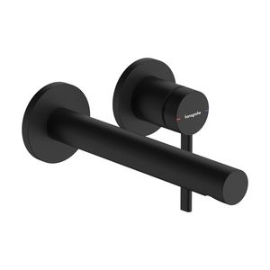 1-hendel inbouw wastafelmengkraan 19,4cm Zesis S mat zwart