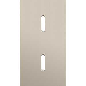 Tweevoudige afdekpl. verticaal 71mm centerafstand twee enkel