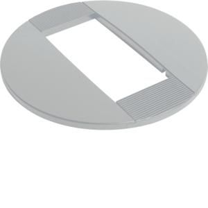 DAC, plafondrozet voor dubbele zuil, 45 mm, lichtgrijs Hager