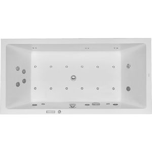 Whirlbad Starck 1800x900mm wit inbouw 2 rugstenen Combi E