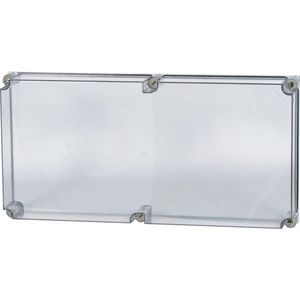 Deksel CI HxBxD=750x375x100mm transparant verzegelbaar
