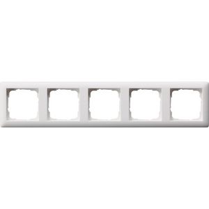 Afdekraam 5-voudig Gira Standard 55 zuiver wit m