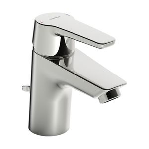 Wastafelkraan chroom 1gats uitloop pop-waste 103mm HANSAPOLO