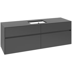Wastafelonderkast Collaro 1600x548x500mm Graphite C12000VR
