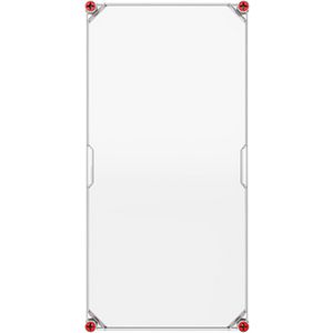 Installatiekast VMS 63 deksel transparant sluiting rood