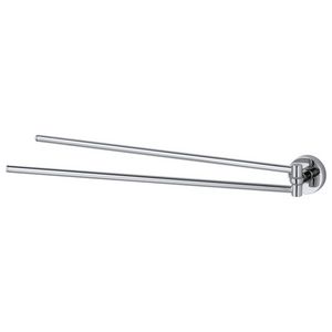Dubbele handdoekhouder draaibaar chroom 46cm KOSMOS