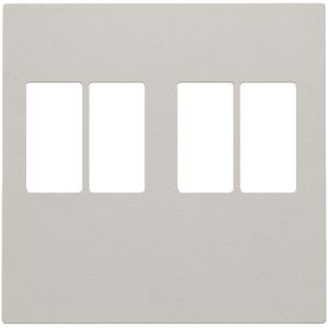 Afwerkingsset 2-voudige luidsprekeraansl. light grey