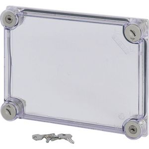 Deksel CI HxBxD=250x187.5x25mm transparant verzegelbaar