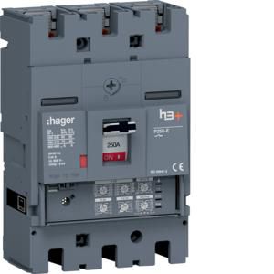 Vermogensautomaat h3+ P250 LSI 3P3D 250A 70kA boutaansl.