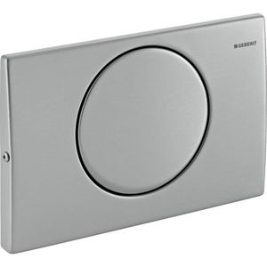 Bedieningsplaat 2-toets Delta10 SQUARE vastschroefbaar geborsteld RVS VVE=10