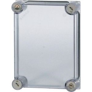 Deksel CI HxBxD=250x187,5x50mm transparant verzegelbaar