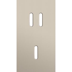 Tweevoudige afdekpl. verticaal 71mm centerafstand een tweevo