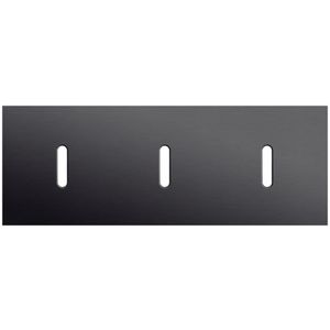 Afdekplaat 3-voud horiz. 71mm centerafst. 224-56701