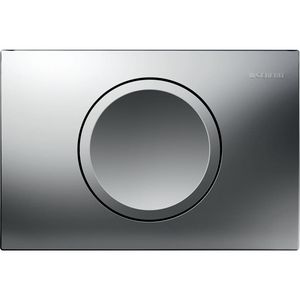 Bedieningsplaat 2-toets Delta15 ROUND mat chroom VVE=10