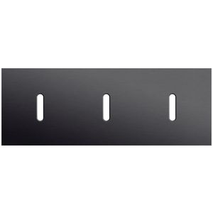 Afdekplaat 3-voud horiz. 71mm centerafst. 224-56701