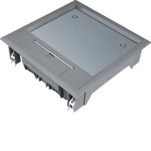 Installatiedoos Q06 200x200mm grijs 12mm vloerafdekking