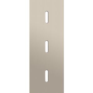 Drievoudige afdekpl. verticaal 71mm centerafstand drie enkel