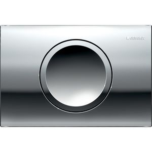 Bedieningsplaat 2-toets Delta15 ROUND chroom VVE=10