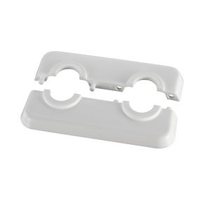 Afdekrozet kunststof dubbel hoh 50 16mm