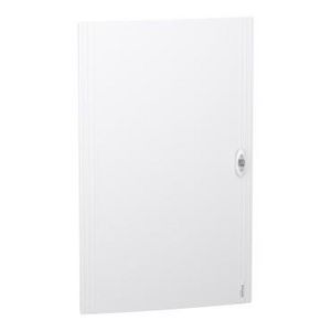 Deur PrismaSeT XS vol wit (RAL9003) verdeler 5 x 24 modules