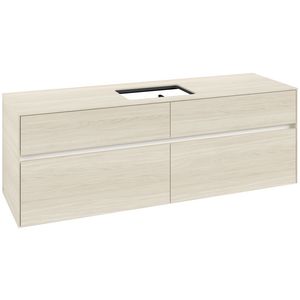 Wastafelonderkast Collaro 1600x548x500mm White Oak C12000AA