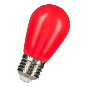 LED-lamp ST45 Party E27 1W rood