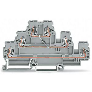 Moduleklem 3-etage diode 1N4007 grijs VVE=50