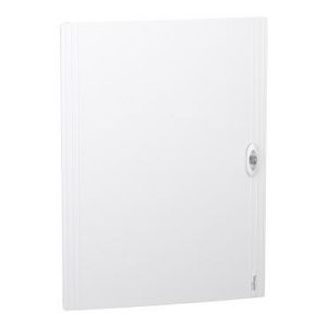 Deur PrismaSeT XS vol wit (RAL9003) verdeler 4 x 24 modules