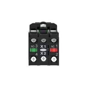 Flush mounted green illum ssw 3 pos stay put 230VAC 1NO+1NC
