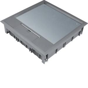 Installatiedoos Q12 244x244mm grijs 12mm vloerafdekking