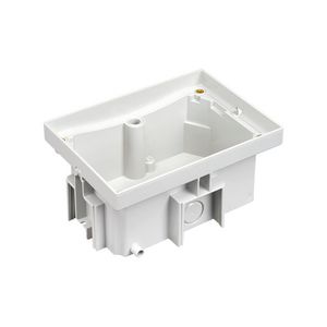 Lege vloerdoos t.b.v. cementdekvloer 2xK45 RVS